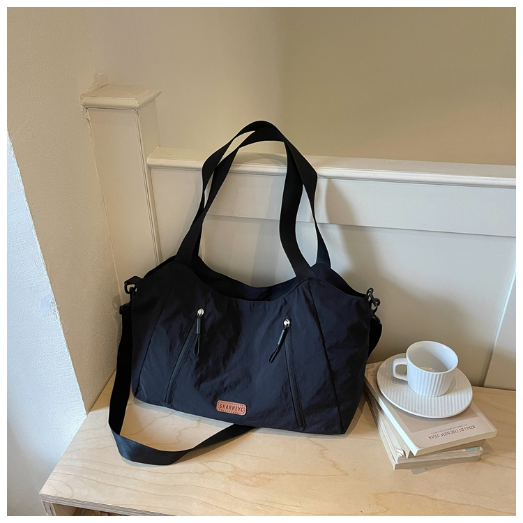 Casual Large Capacity Cloth Tote Crossbody Bag view 3