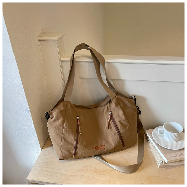 Casual Large Capacity Cloth Tote Crossbody Bag view 4