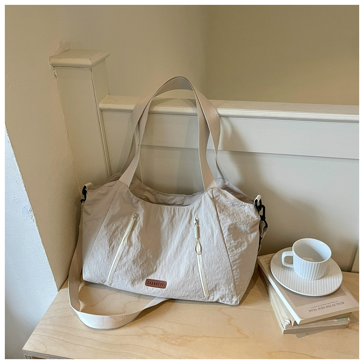 Casual Large Capacity Cloth Tote Crossbody Bag view 5
