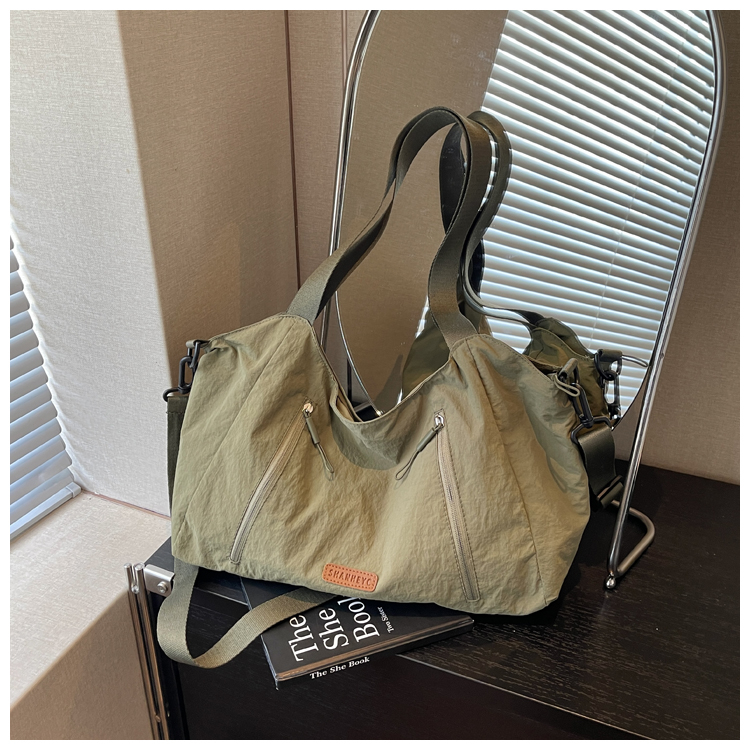 Casual Large Capacity Cloth Tote Crossbody Bag view 1