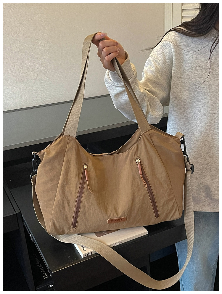 Casual Large Capacity Cloth Tote Crossbody Bag detail 13