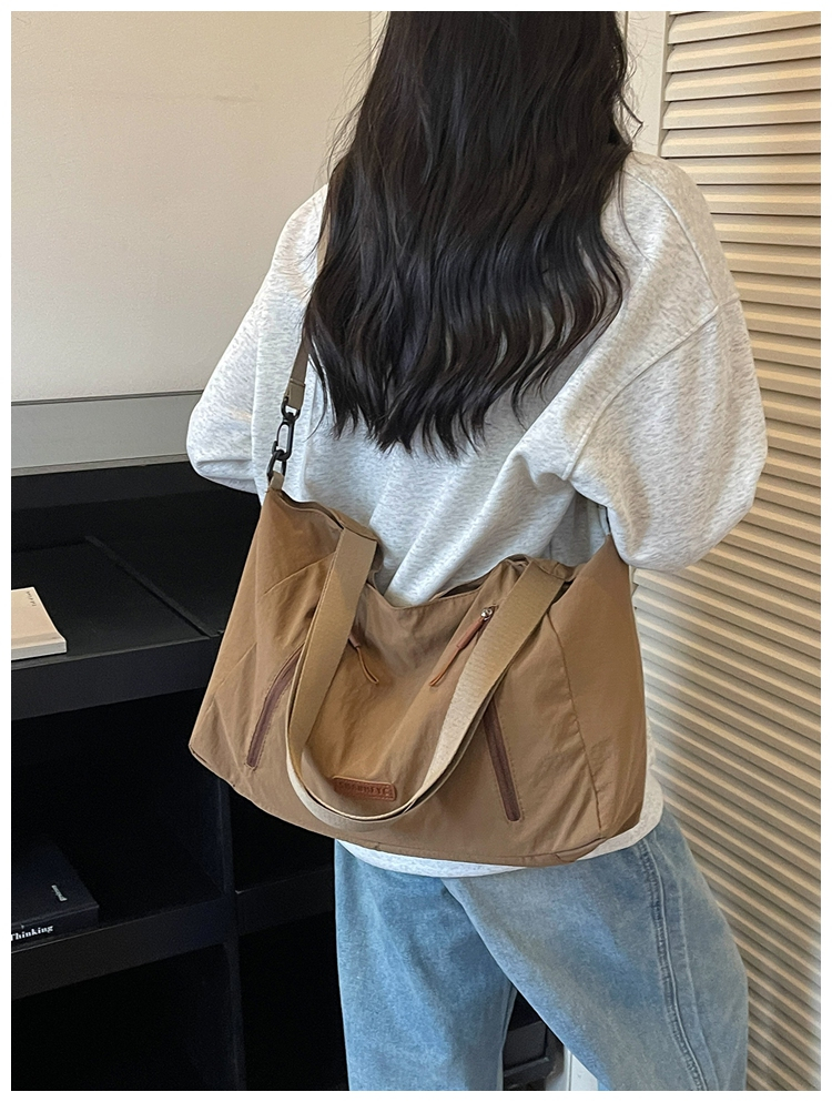 Casual Large Capacity Cloth Tote Crossbody Bag detail 14