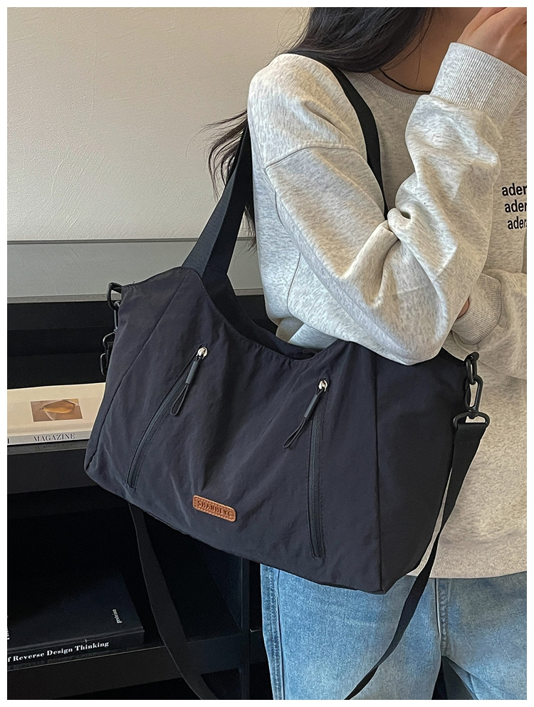 Casual Large Capacity Cloth Tote Crossbody Bag detail 25