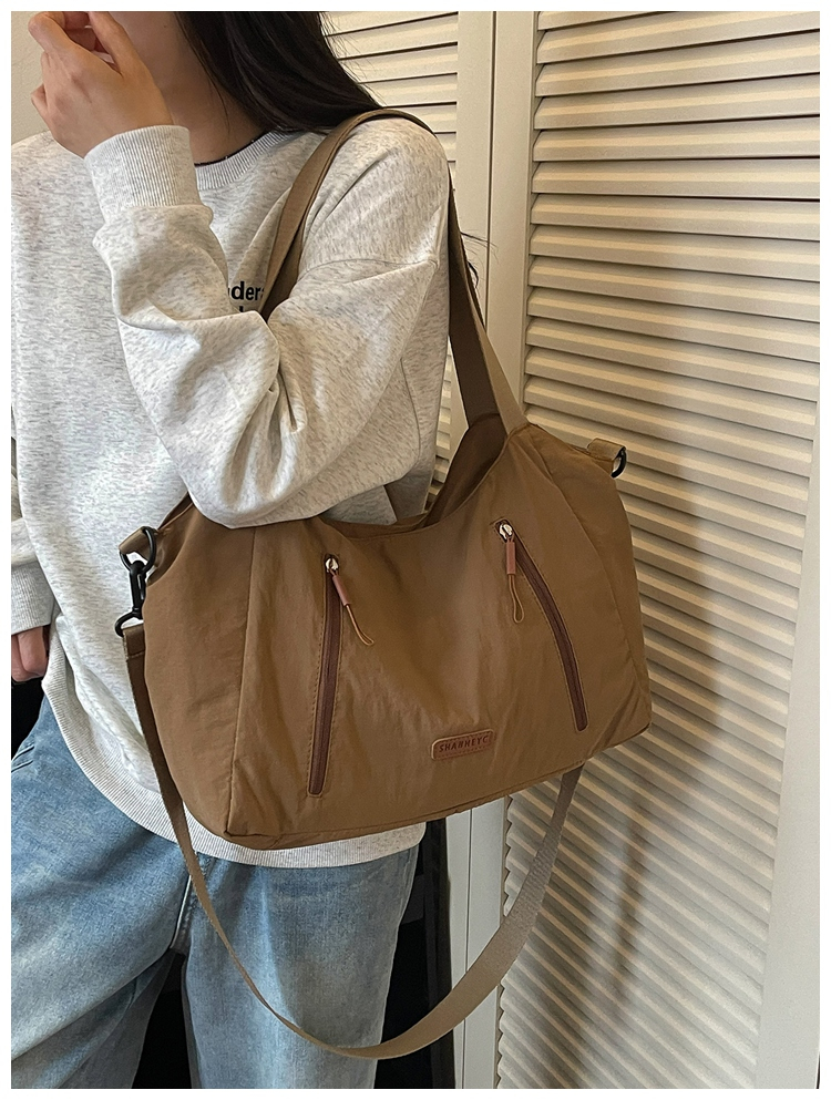 Casual Large Capacity Cloth Tote Crossbody Bag detail 2