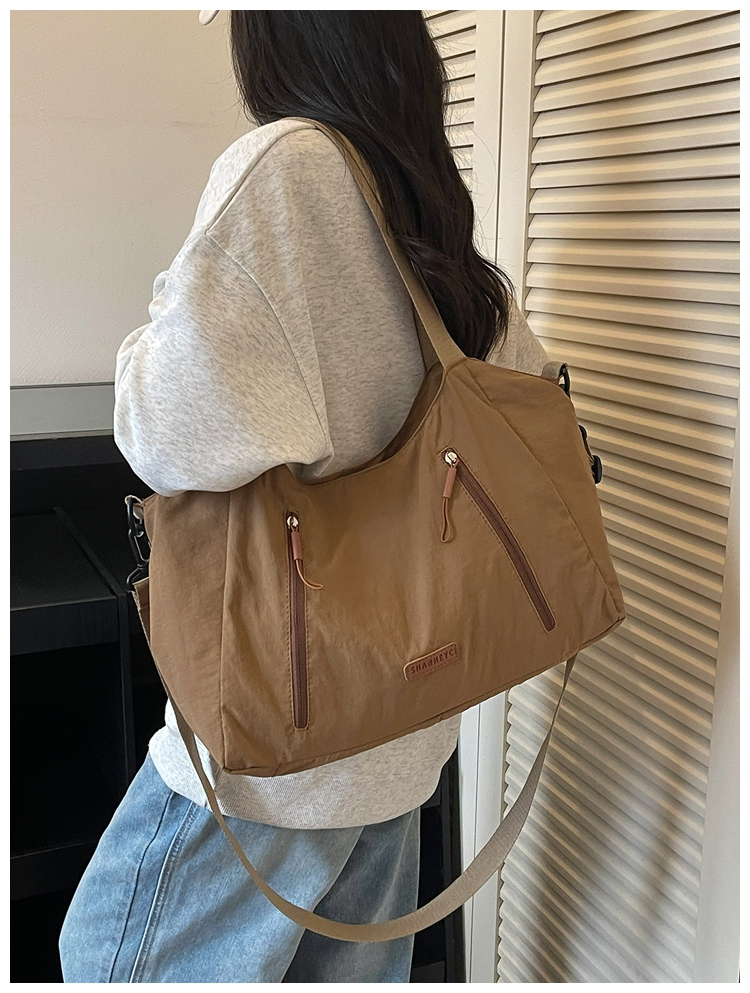 Casual Large Capacity Cloth Tote Crossbody Bag detail 4