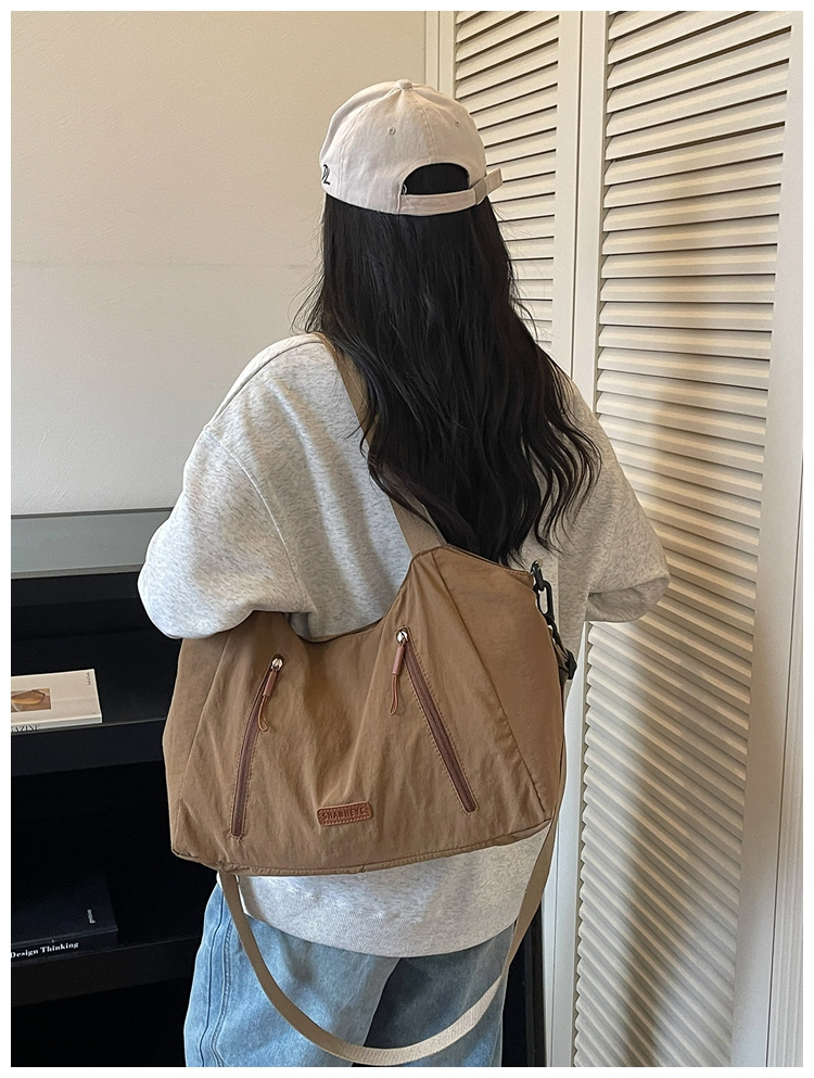 Casual Large Capacity Cloth Tote Crossbody Bag detail 6