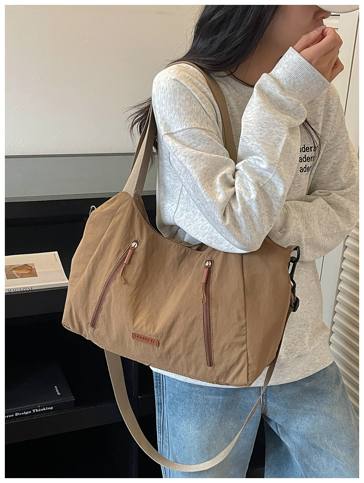 Casual Large Capacity Cloth Tote Crossbody Bag detail 7