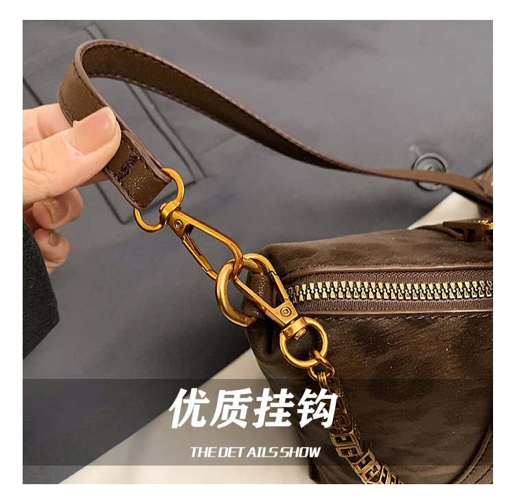 Women's PU Leather Letter Print Satchel Shoulder Bag detail 11