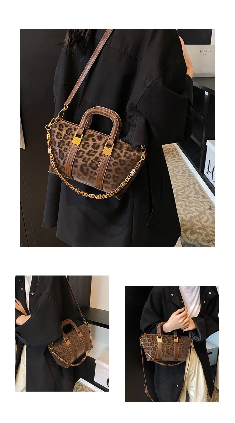 Women's PU Leather Letter Print Satchel Shoulder Bag detail 5