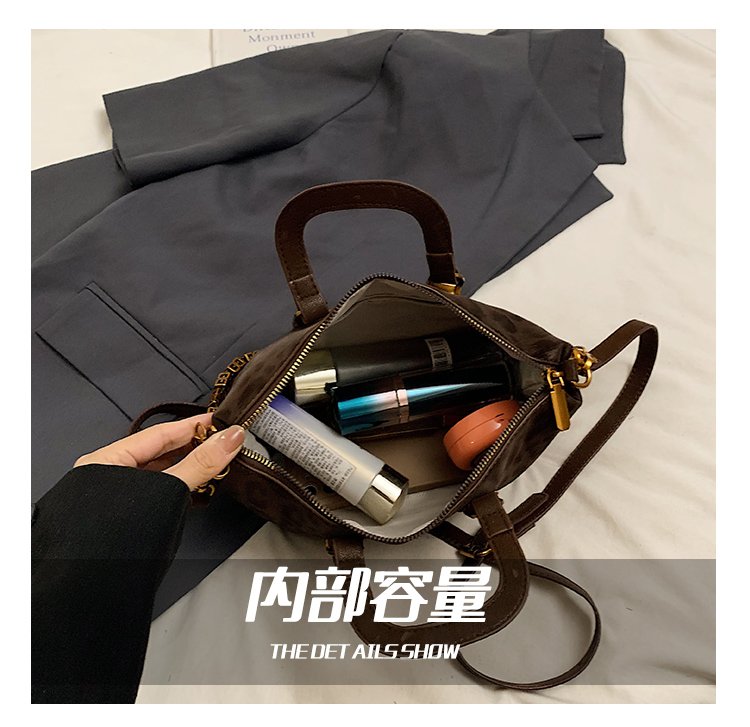 Women's PU Leather Letter Print Satchel Shoulder Bag detail 7