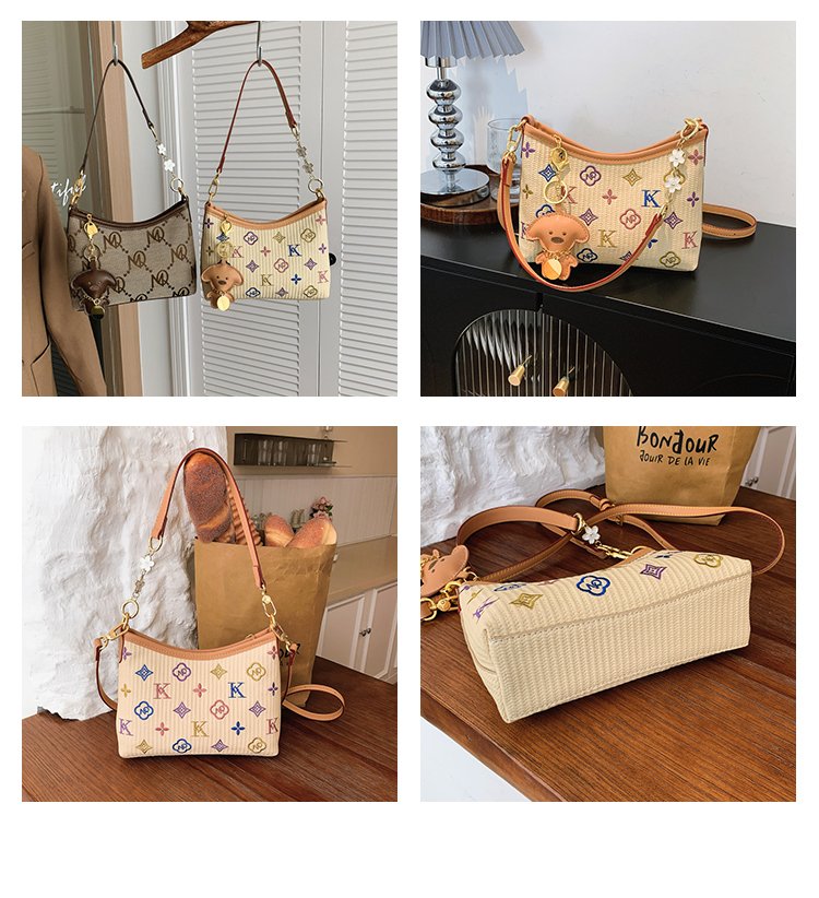 Women's PU Leather Letter Print Shoulder Bag detail 9