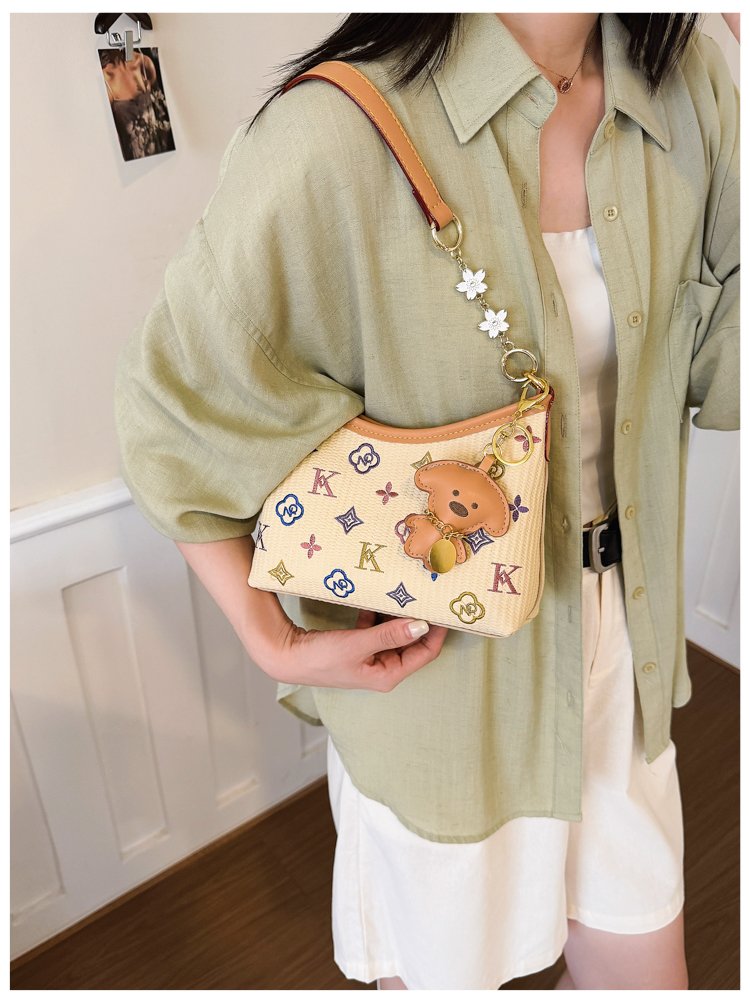Women's PU Leather Letter Print Shoulder Bag detail 11