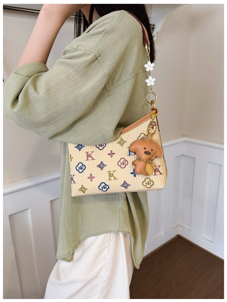 Women's PU Leather Letter Print Shoulder Bag detail 13