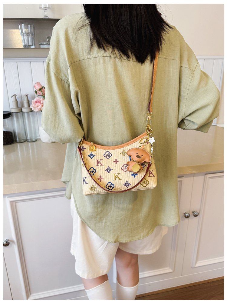 Women's PU Leather Letter Print Shoulder Bag detail 14