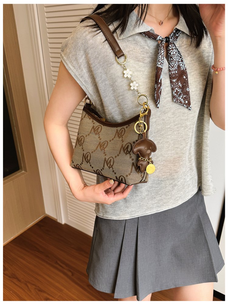 Women's PU Leather Letter Print Shoulder Bag detail 22