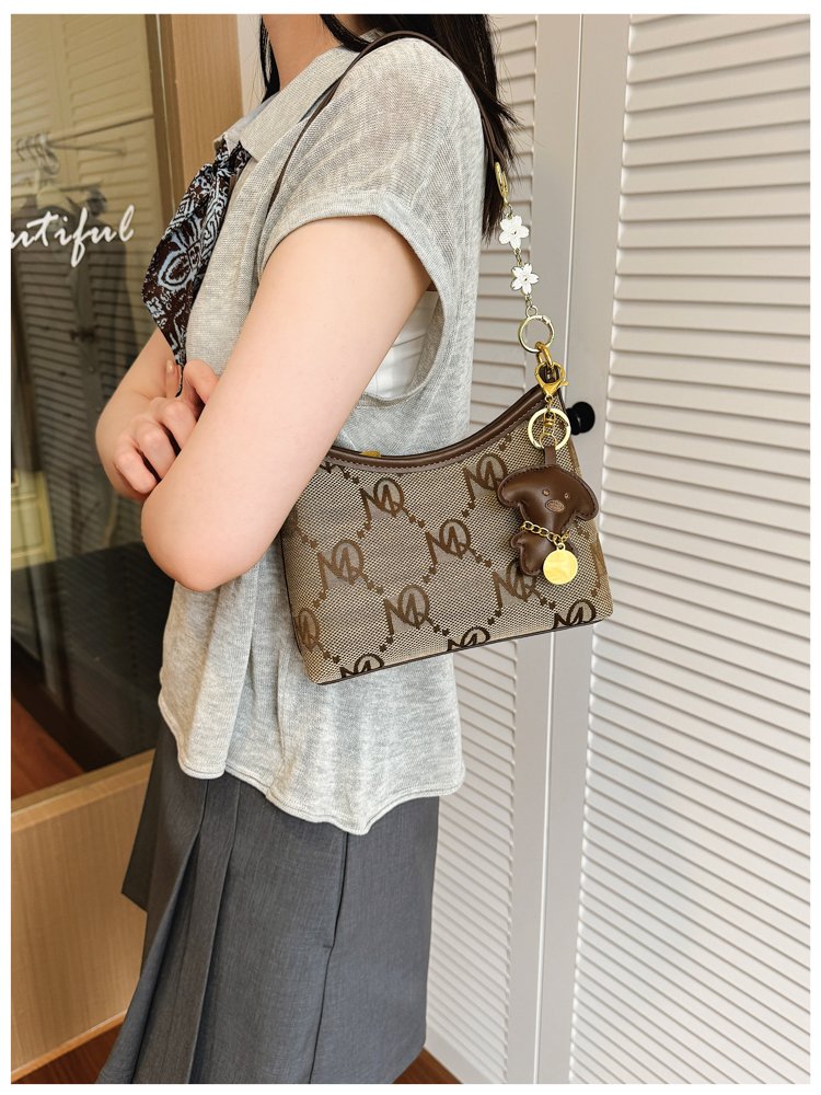 Women's PU Leather Letter Print Shoulder Bag detail 23