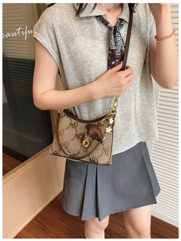 Women's PU Leather Letter Print Shoulder Bag detail 26
