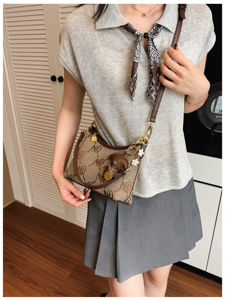 Women's PU Leather Letter Print Shoulder Bag detail 29