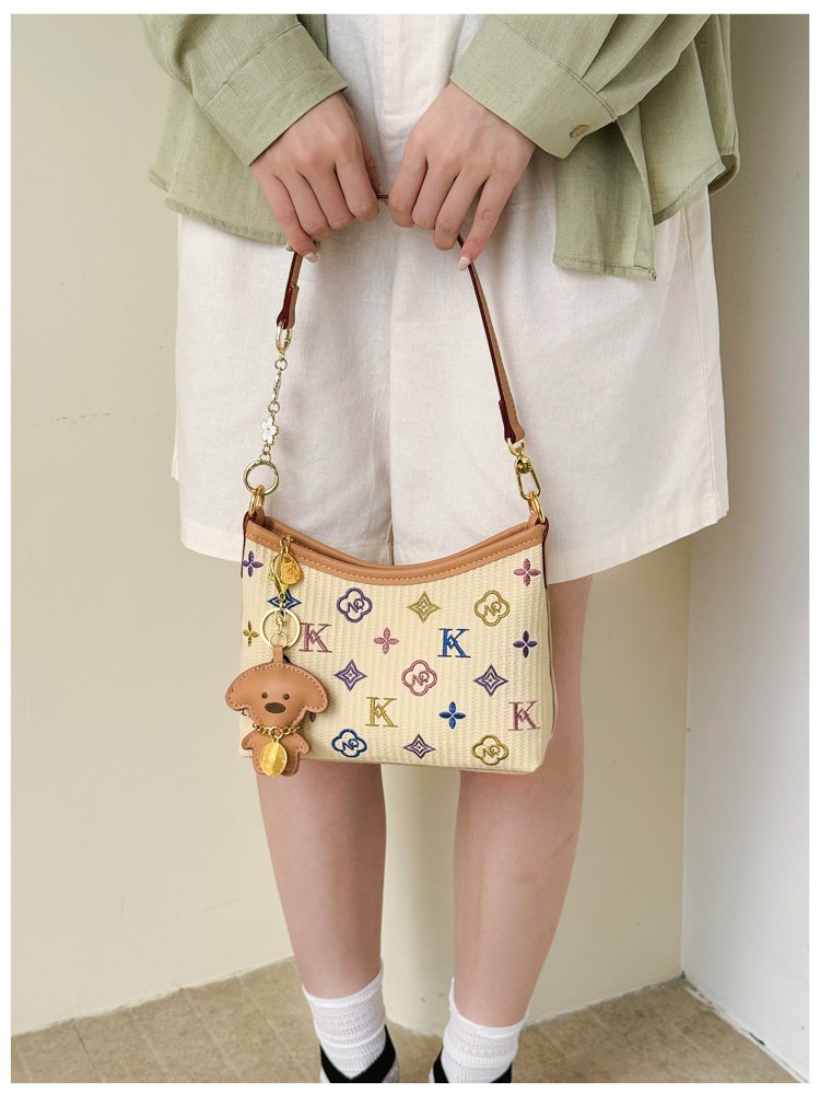 Women's PU Leather Letter Print Shoulder Bag detail 30