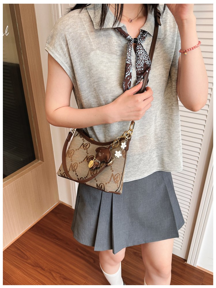Women's PU Leather Letter Print Shoulder Bag detail 31