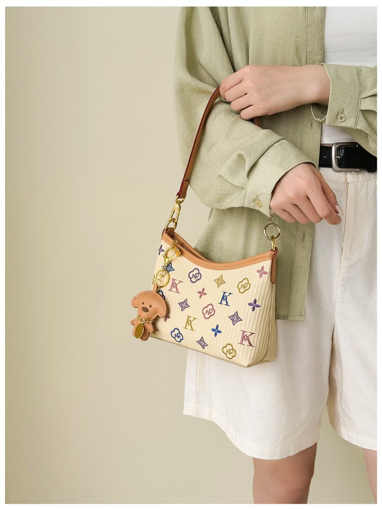 Women's PU Leather Letter Print Shoulder Bag detail 34