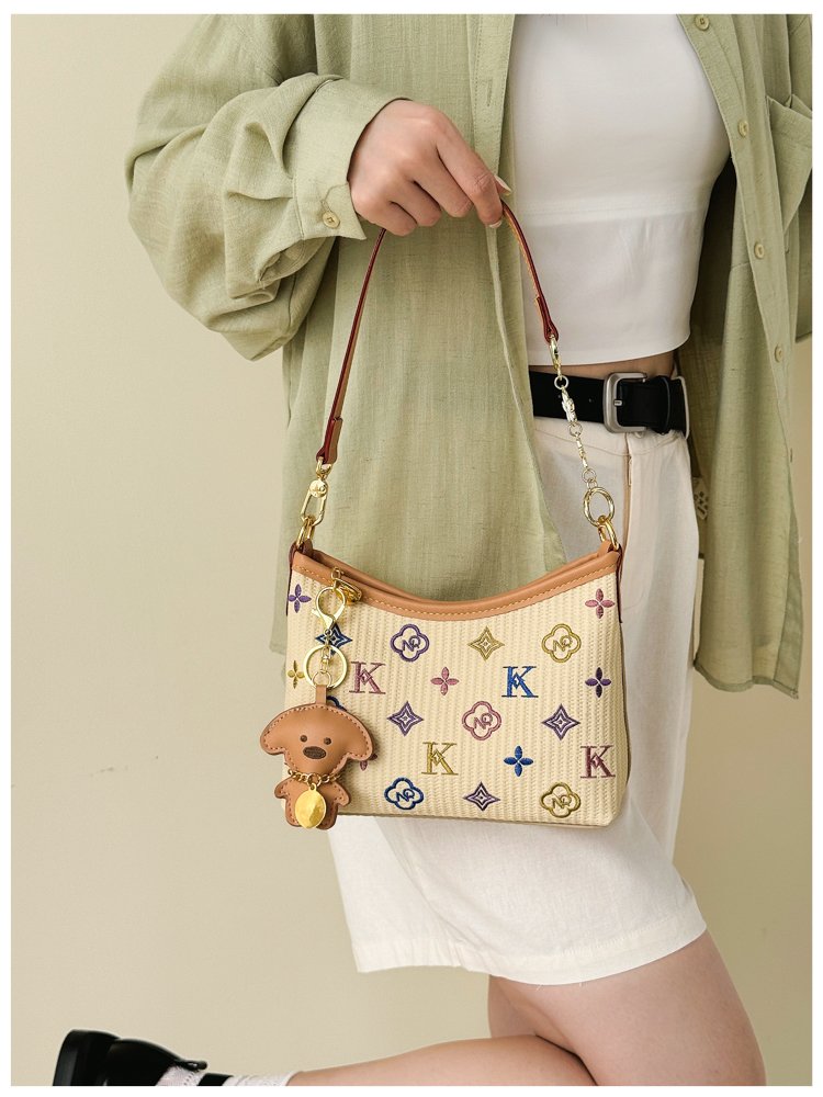 Women's PU Leather Letter Print Shoulder Bag detail 35