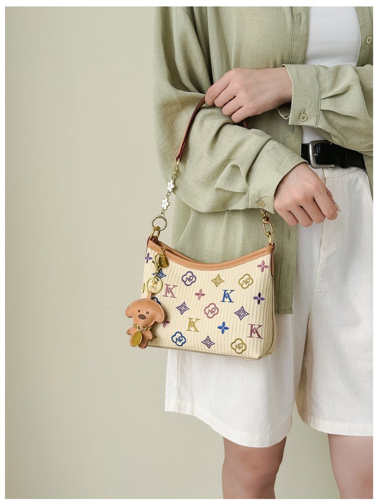 Women's PU Leather Letter Print Shoulder Bag detail 36