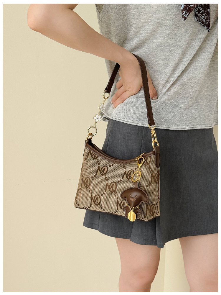 Women's PU Leather Letter Print Shoulder Bag detail 39
