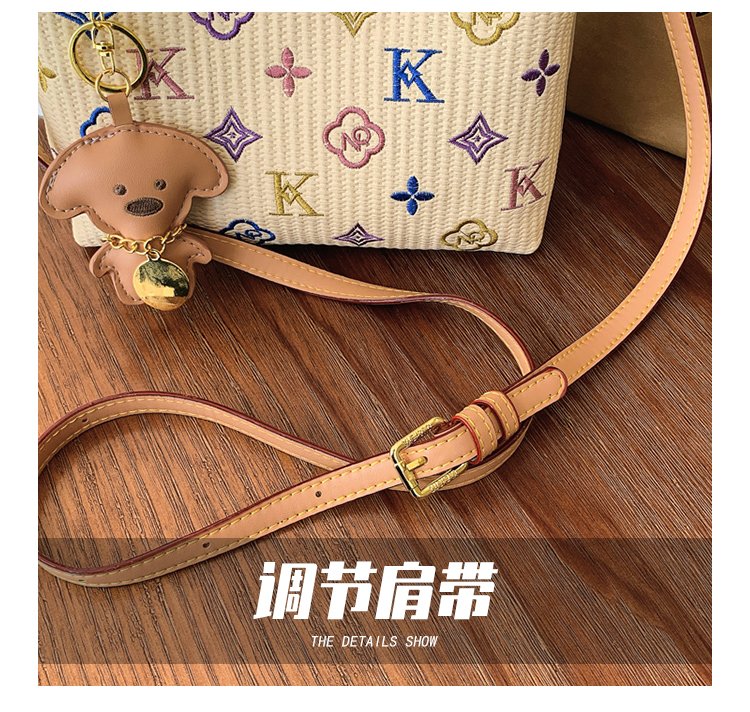 Women's PU Leather Letter Print Shoulder Bag detail 5