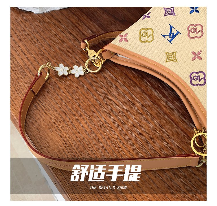 Women's PU Leather Letter Print Shoulder Bag detail 7