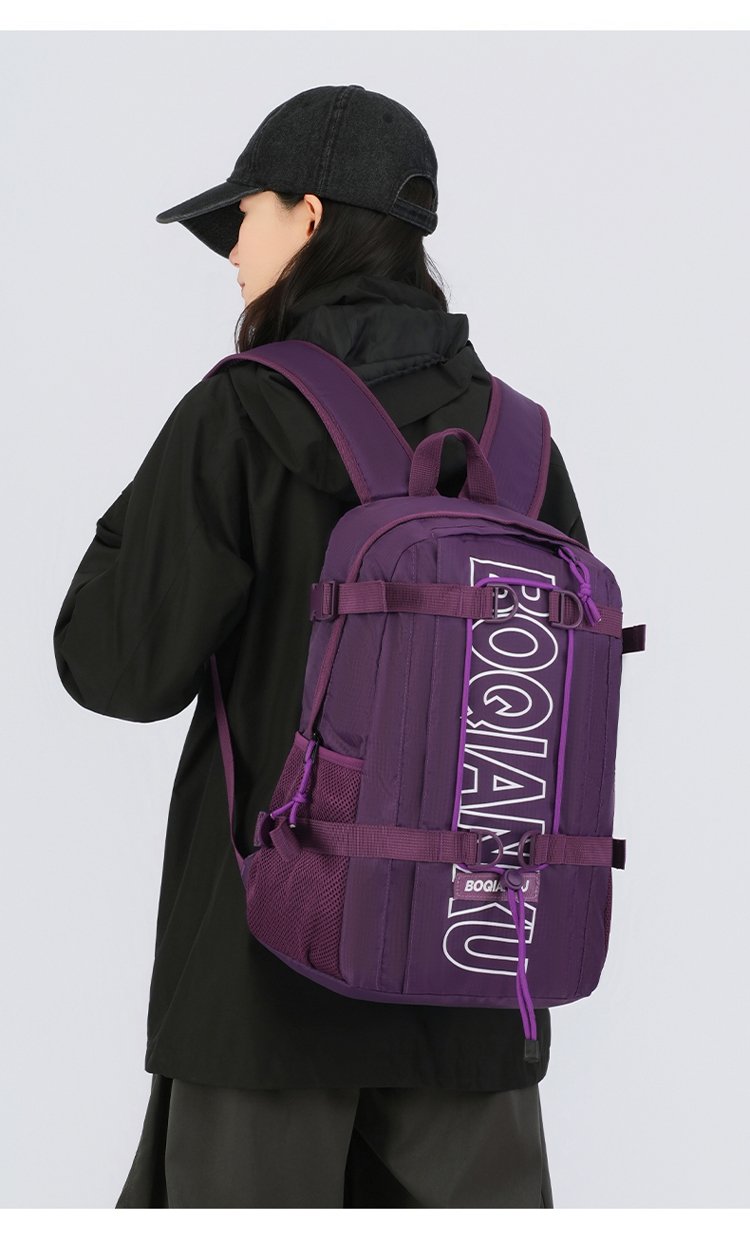 Lightweight Letter Print Outdoor Backpack – Breathable Unisex Daypack detail 18
