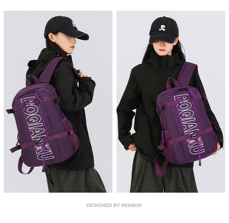 Lightweight Letter Print Outdoor Backpack – Breathable Unisex Daypack detail 19