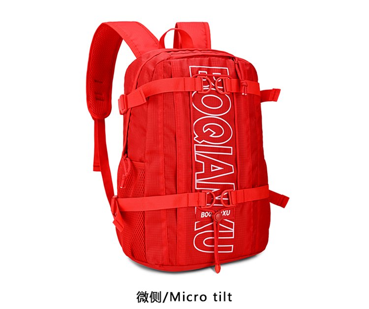 Lightweight Letter Print Outdoor Backpack – Breathable Unisex Daypack detail 23