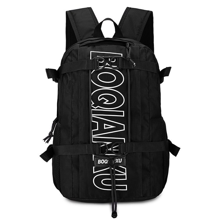 Lightweight Letter Print Outdoor Backpack – Breathable Unisex Daypack view 3