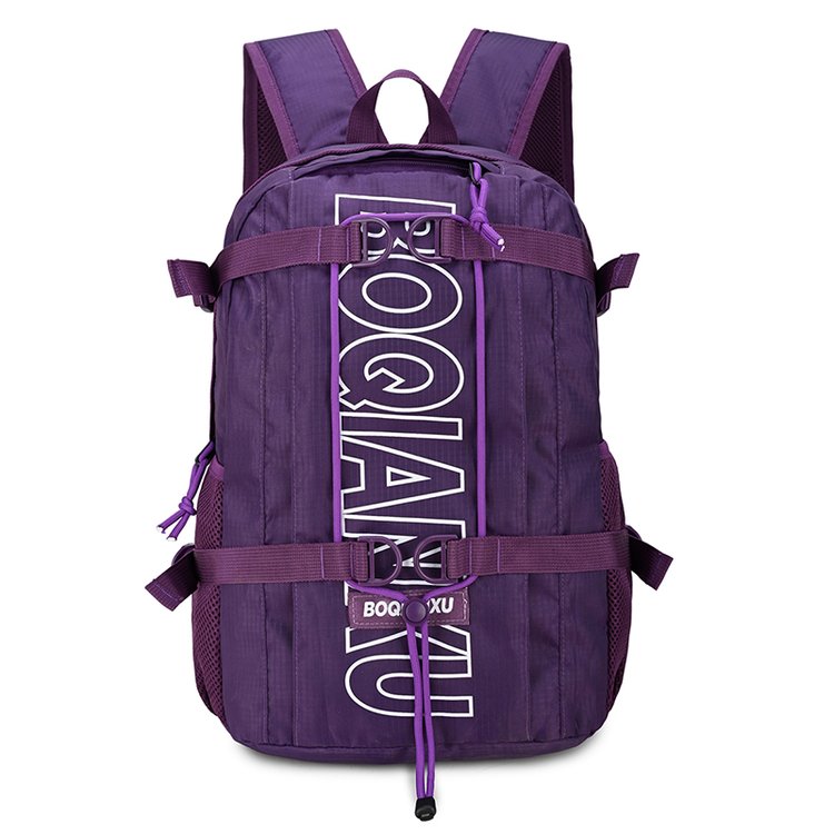 Lightweight Letter Print Outdoor Backpack – Breathable Unisex Daypack view 1