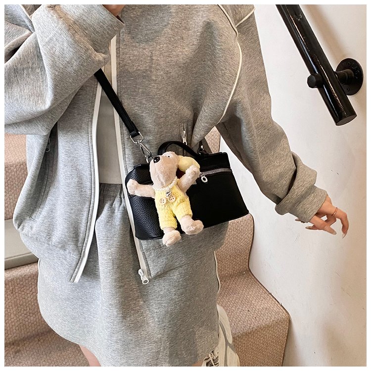 Women's PU Leather Mini Bow Top Handle Shoulder Bag detail 31