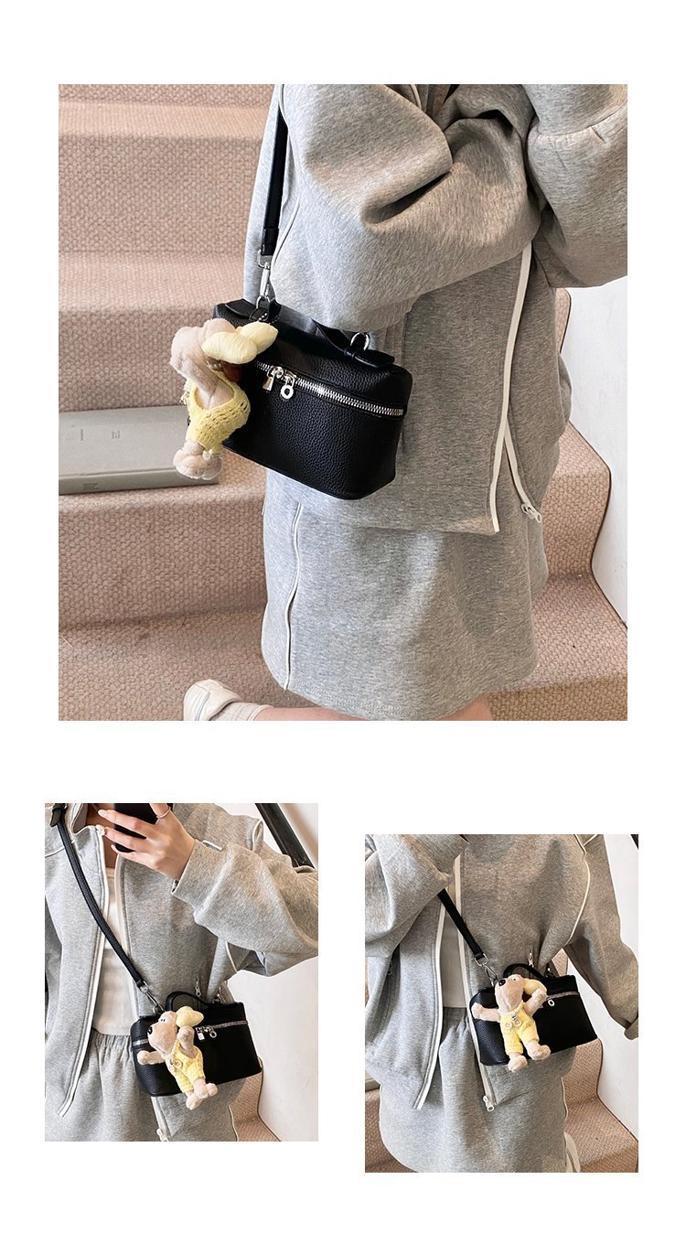 Women's PU Leather Mini Bow Top Handle Shoulder Bag detail 8