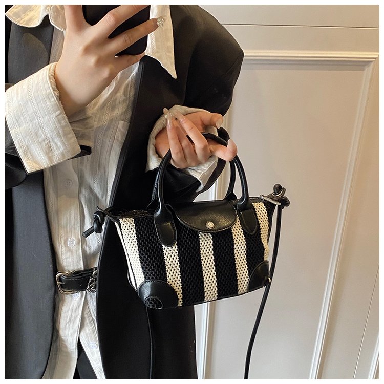 Women's PU Leather Mini Top Handle Bucket Bag detail 11
