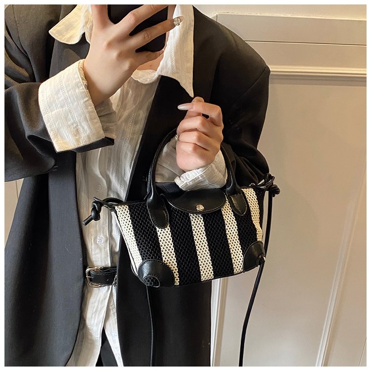 Women's PU Leather Mini Top Handle Bucket Bag detail 12