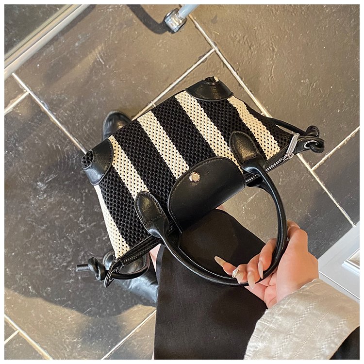 Women's PU Leather Mini Top Handle Bucket Bag detail 14