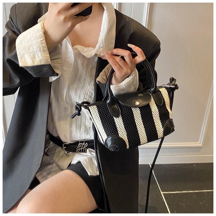 Women's PU Leather Mini Top Handle Bucket Bag detail 18