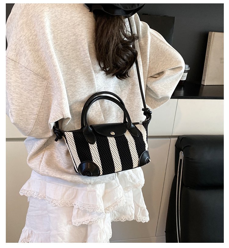 Women's PU Leather Mini Top Handle Bucket Bag detail 2
