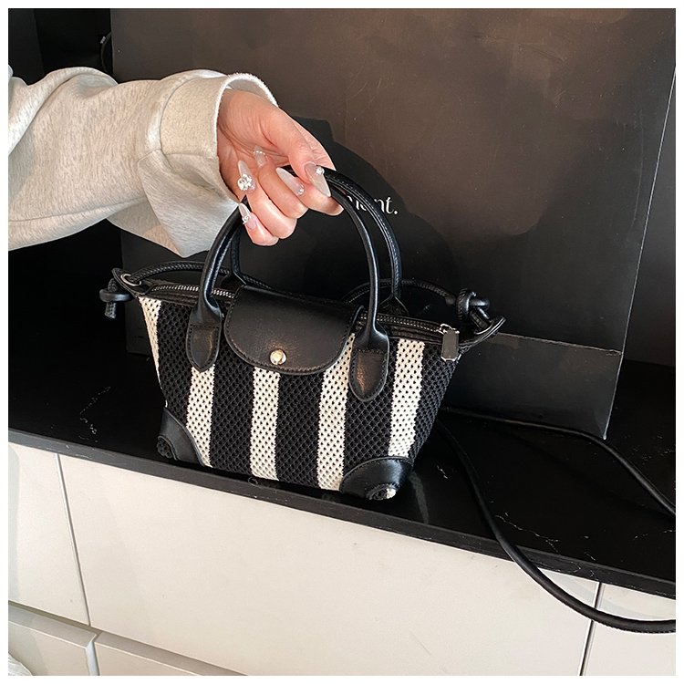 Women's PU Leather Mini Top Handle Bucket Bag detail 32