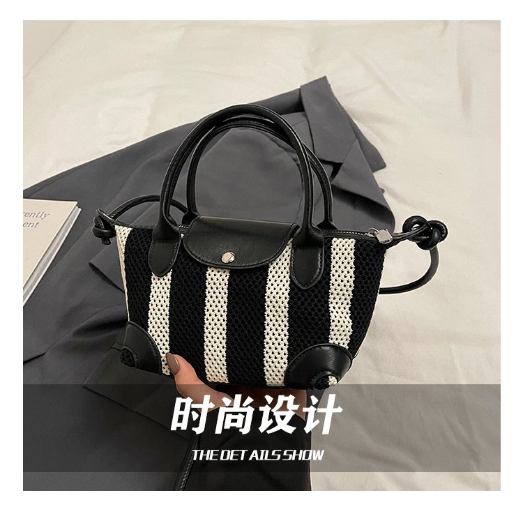 Women's PU Leather Mini Top Handle Bucket Bag detail 8