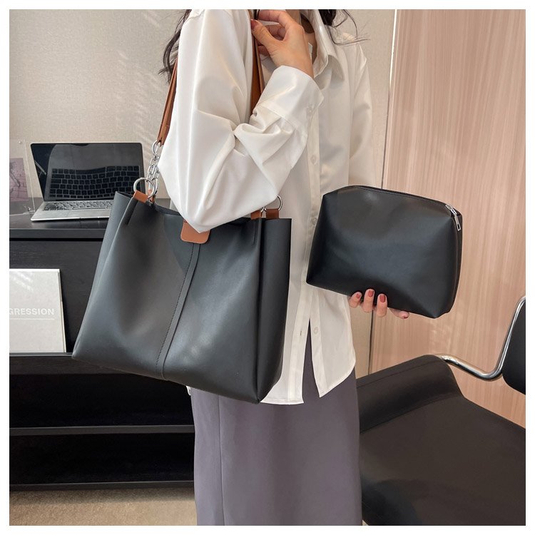 Women's PU Leather Minimal Bucket Bag detail 14
