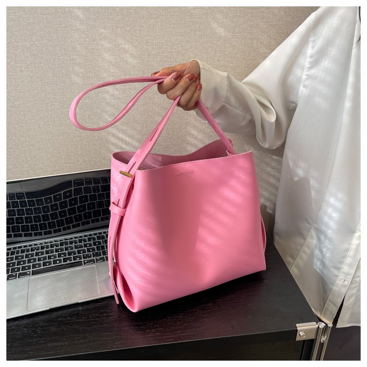 Women's PU Leather Minimal Bucket Bag detail 37