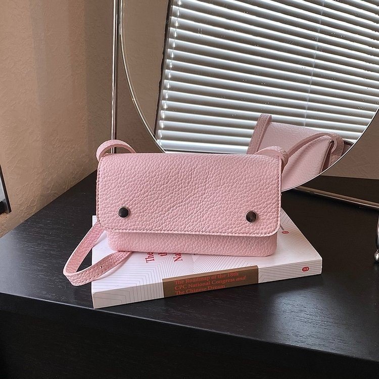 Women's PU Leather Minimal Flap Shoulder Bag view 2