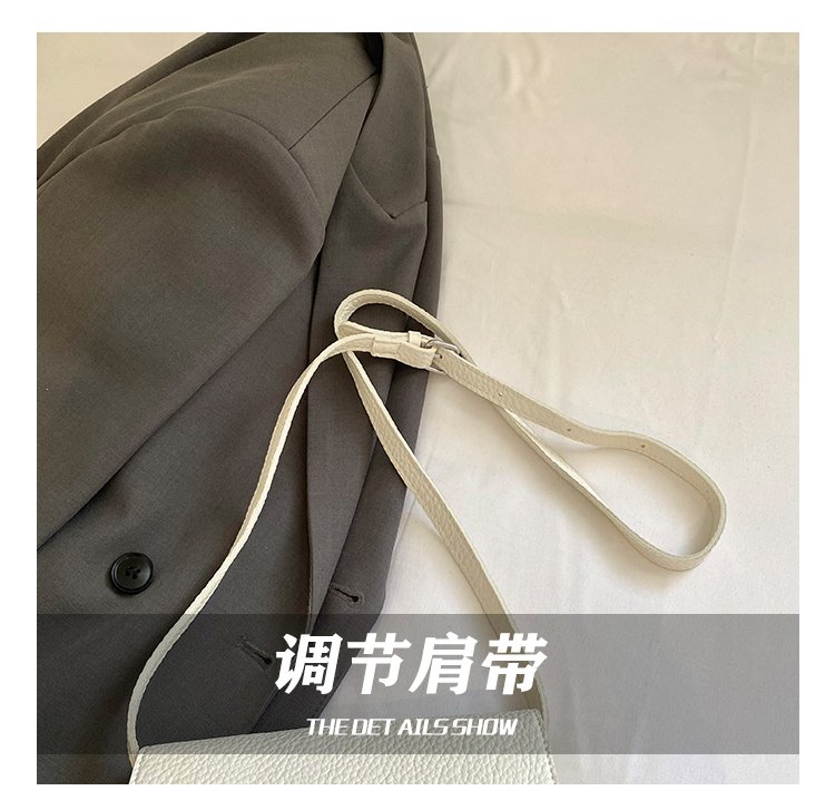 Women's PU Leather Minimal Flap Shoulder Bag detail 11