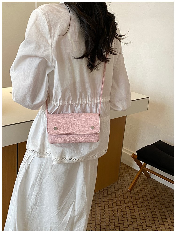 Women's PU Leather Minimal Flap Shoulder Bag detail 19