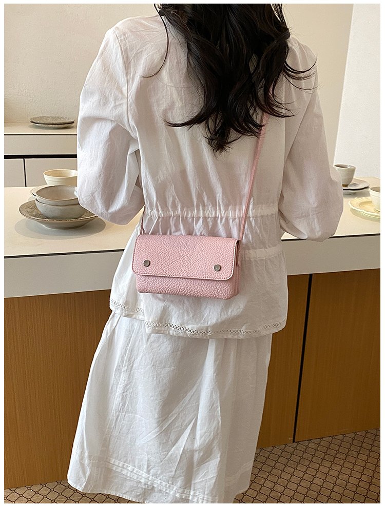 Women's PU Leather Minimal Flap Shoulder Bag detail 20